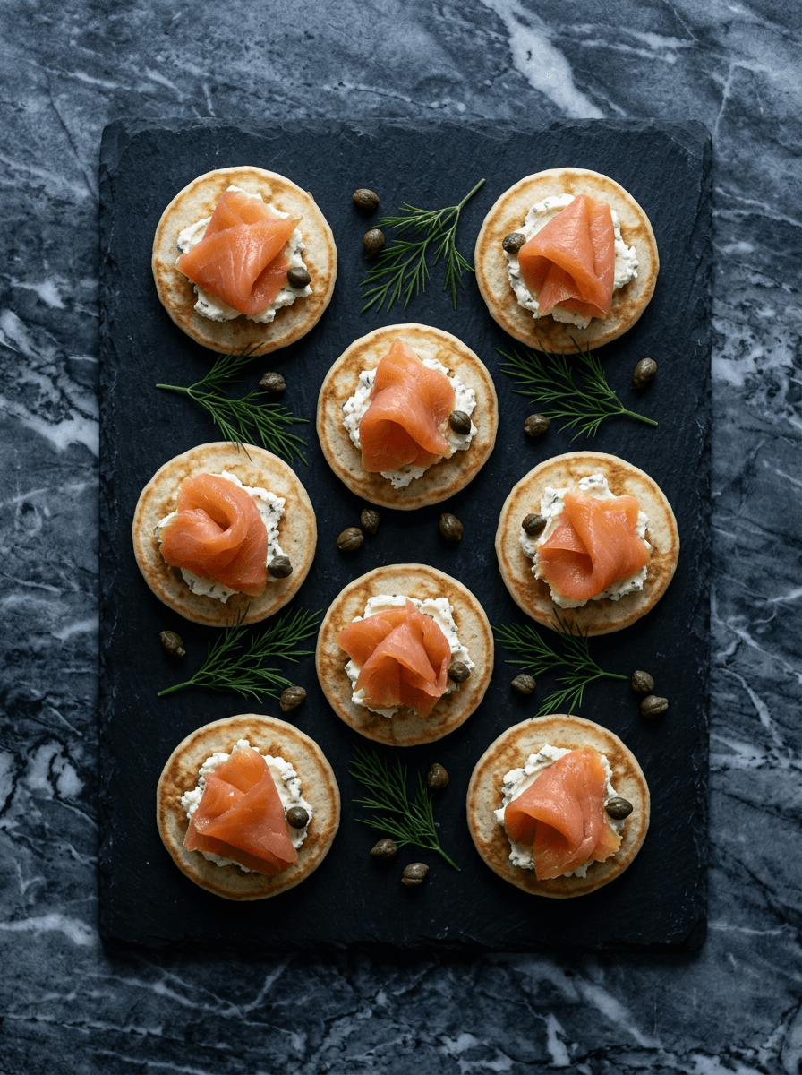 Smoked Salmon Blinis